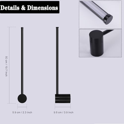 Image of Kawell 12W Indoor LED Wall Light Bar Rotatable Wall Lamp Modern Hardwired Wall Sconce Black for Bedroom Living Room Stair Study, Cold White