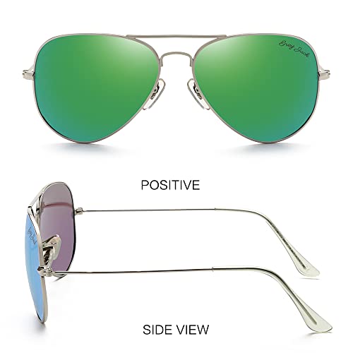Image of grey jack Polarized Aviator Sunglasses lightweight Stylish Glasses for Men Women UV Protection S110102