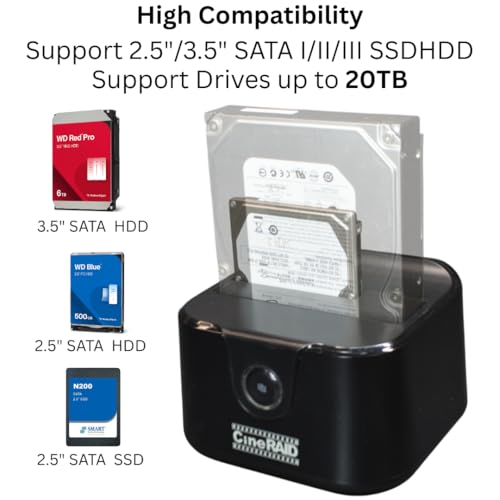 Estación Vertical USB 3.0 a SATA para HDD/SSD 2.5”/3.5” miniatura 2