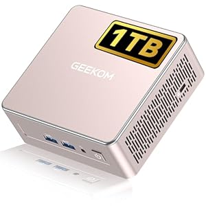 GEEKOM A5 2026 Mini PC with 3-Year Coverage, with AMD Ryzen 5 7430U (Up to 4.4GHz) 16GB High-Speed RAM (Expandable, Not LPDDR) & 1TB NVMe SSD, AMD Vega 7 Graphics/Win 11 Pro/8K Quad Display/WiFi 6