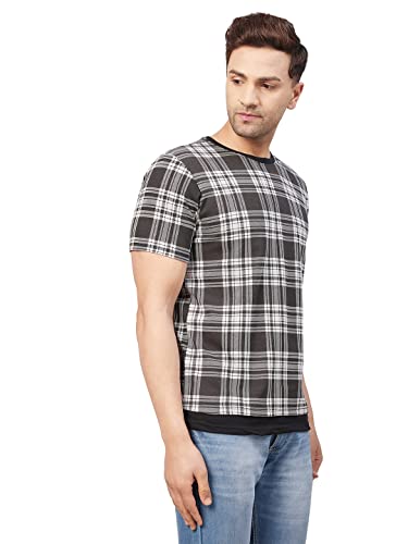 Image of GRITSTONES Men Half Sleev Cotton Blend Summer T-Shirts