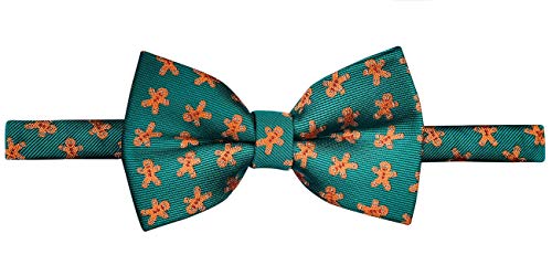 Retreez Christmas Adorable Gingerbread Man Woven Pre-tied Boy's Bow Tie