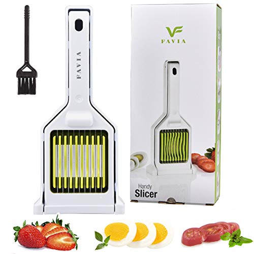 FAVIA Hard Boiled Egg Slicer for Mushroom Strawberry Cherry Tomato Kiwi Fruit 9