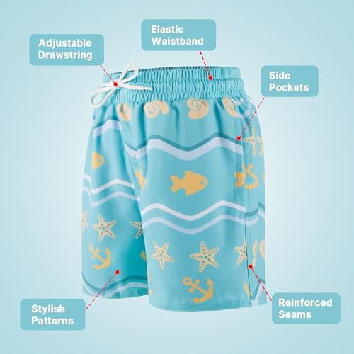 Short de bain garçon doublure compressive BIG ELEPHANT lot de 2