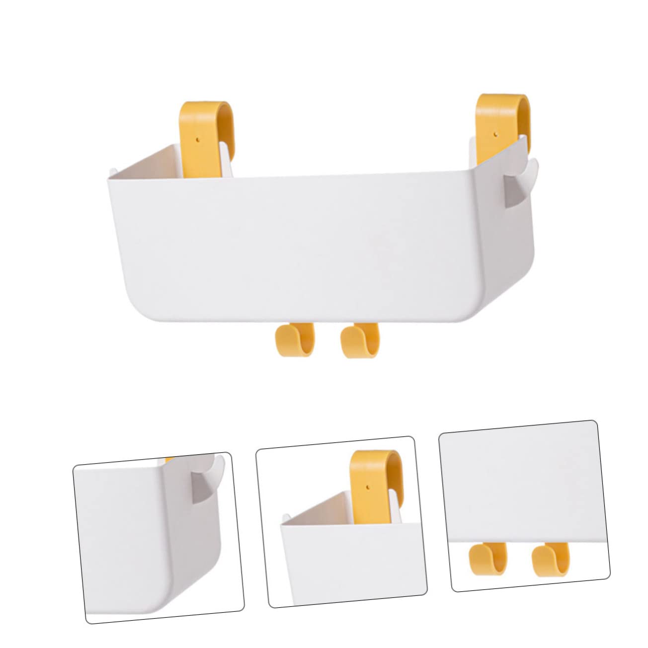 Ipetboom Organizer Portatile Bianco da da Letto Plastico in Appendere Sospeso Design per Snacks Libri Soggiorni e Letti in Camera