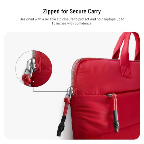 Image of DailyObjects Stria Pro Laptop Bag With Handle| Recycled Durable Polyester | Compatible with Laptop /MacBook Air /Pro Upto 15 Inch| Water Resistant|Padded Compartment with Zip Closure