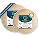 ECOEATZ 50 Pack 10" & 7" Round Palm Leaf Bamboo Plates – Compostable & Disposable Appetizer Plates, Strong Decorative Tableware for Weddings, Lunch, Dinner, BBQ, Picnics & Outdoor Events 1