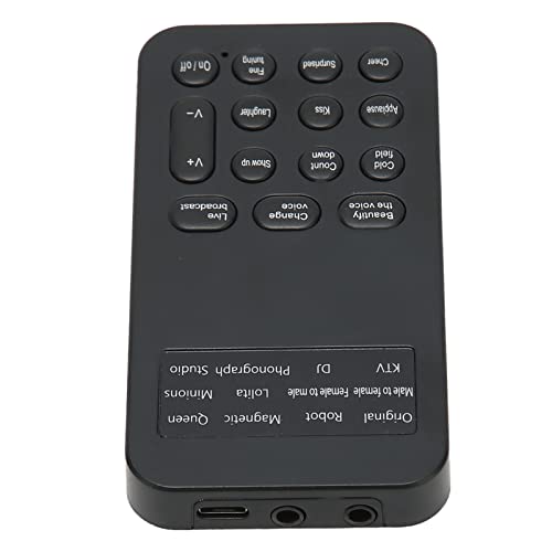 Stimmenverzerrer, Voice Changer mit 8 Soundeffekten + 8 Sprachwechslern zum Anrufen, Spielen und Singen, kompatibel mit Mobiltelefonen, Computern, Tablets