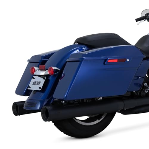 Vance & Hines Eliminator 400 - Scarico antiscivolo (nero con punte nere) per Harley FLHX2 17-19