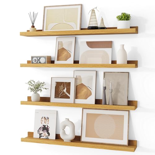 Picture Ledge Shelves | 36 Inch Floating Shelves Set of