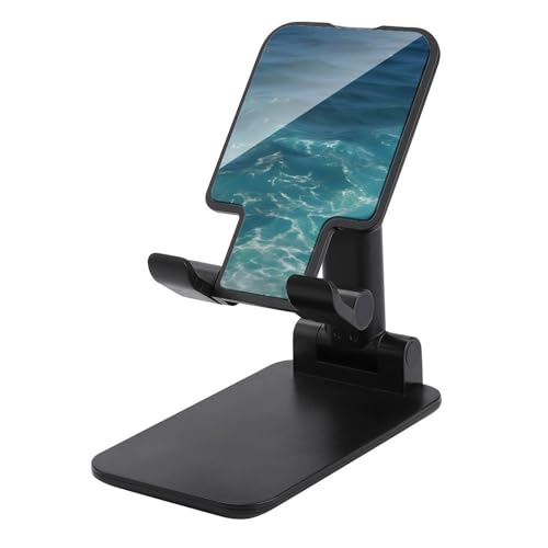 Support de téléphone pliable motif mer bleue pour bureau
