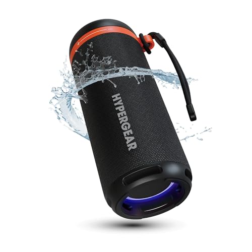 Image of HyperGear SoundTower Bluetooth Speaker - Portable Speaker with Bluetooth, Wireless BT5.4 Connection, Loud Boosted Bass HD Sound, Compact Design for Indoor & Outdoor Use