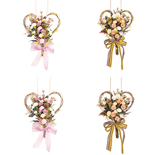 Simulation carnation garland mur suspendu durable et réaliste