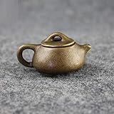 Materiale: rame Sculture e statue da giardino Statue Bronze Finger Teiera Tea Pet Figurine Home Decor