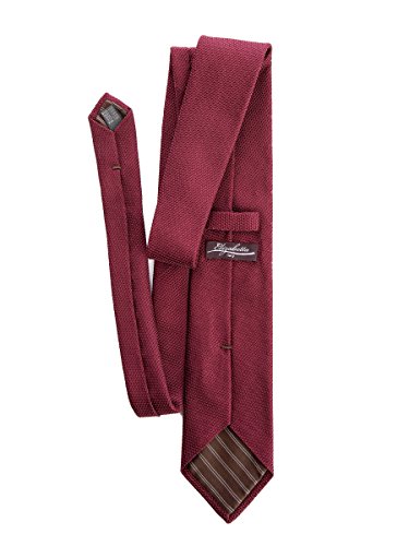 Elizabetta Italian 100% Silk Grenadine Tie, Burgundy, Handmade In Italy #TOP2