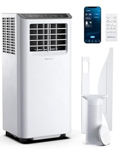 Pro Breeze Mobile Klimaanlage 14000 BTU – 4-in-1 Klimagerät mobil mit Abluftschlauch | 21% mehr Luftstrom | Energieklasse A | WLAN, App, Alexa & Google Home | Fensterabdichtungsset | Räume bis 50 m²