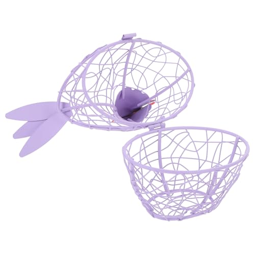 Contenedor para huevos de hierro violeta con estructura resistente y confiable 2