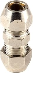 4 6 8 10 12 14 16mm OD Tube Brass Ferrule Tube Compression Fitting Connector Oil Water Gas Adapter L-type T-shaped Color Zhitong, Size OD tube 8mm