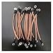 grounding Wire 5 Plastic Copper Stranded Wires, 35-50 Squares Transparent sheaths, Cable Trays, Distribution Box grounding Wire Flexible Wires(5PCS 12Aperture,600MM_50SQUARE)
