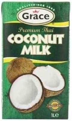GracePremium Coconut Milk 1 Ltr (Pack of 5)
