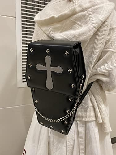 Amazon.co.jp: [UpdateClassic] ゴスロリ風カバン 3way 棺桶バッグ 棺