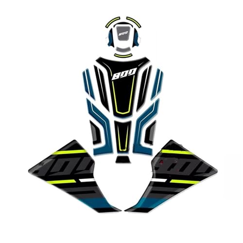 Autocollants de protection peinture CFMoto 800MT gel vert latéral