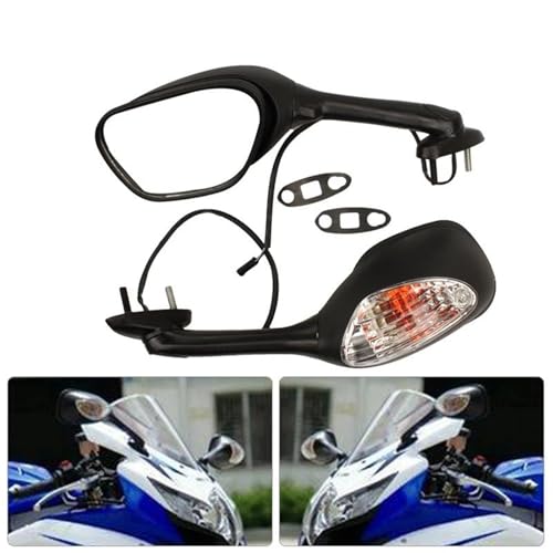 Espejo retrovisor motocicleta con visión antirreflejos fija para Suzuki GSXR 600 750 y 1000 K7 K8 6