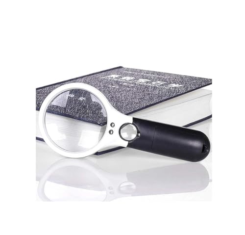 Loupes magnifyiglass avec léger HJMMWT 10x 20x HD lentille portative pour lecture des étudiants