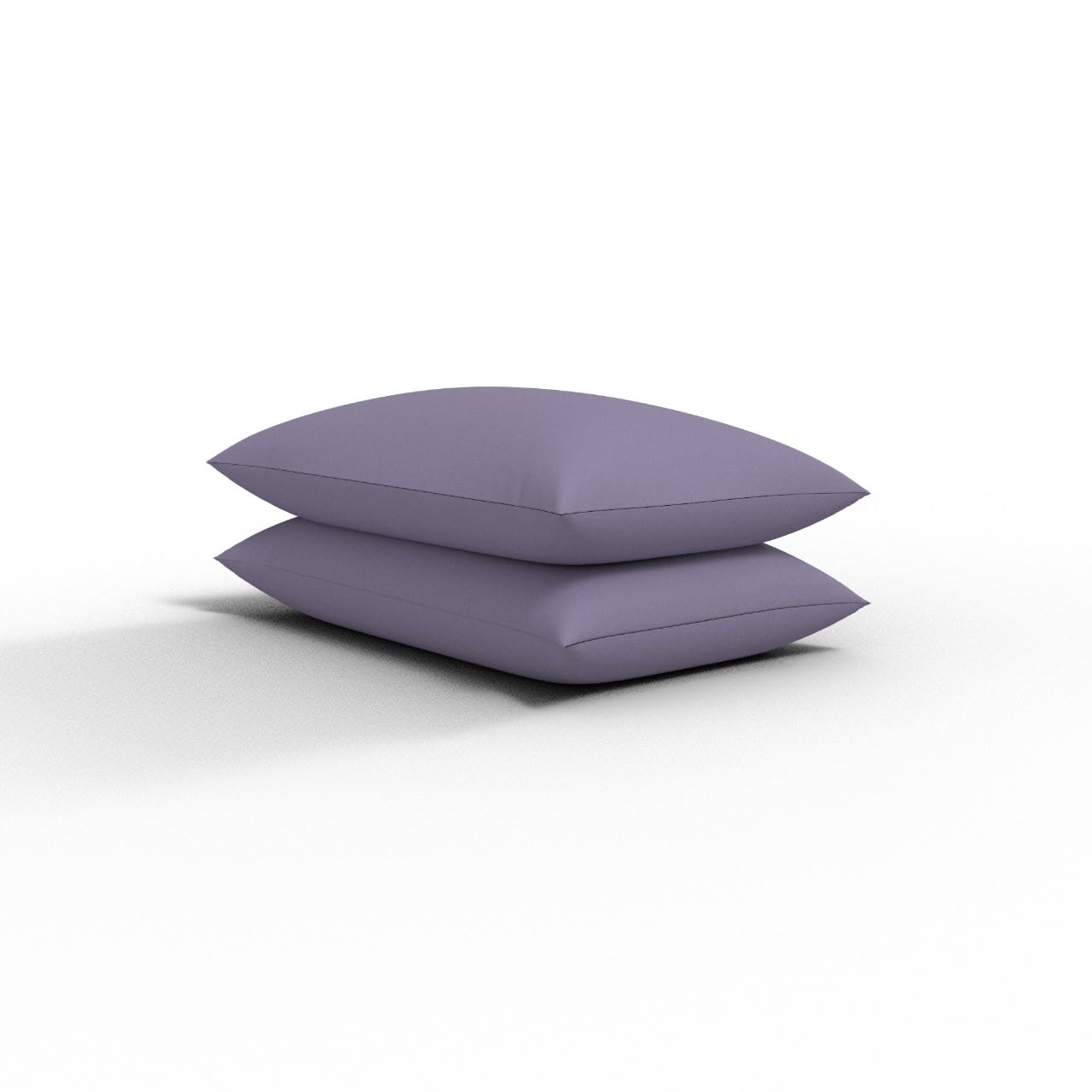 Pillowcases 4 Pack Standard Size 50x75cm Luxury Fine Poly Cotton Housewife Bed Room Pillow Covers Available in 20 Colours (Purple) โ image 1