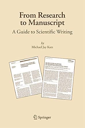 From Research to Manuscript: A Guide to Scientific Writing-Wow! eBook