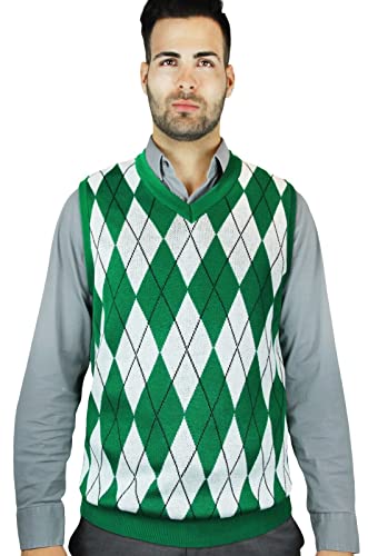 Blue Ocean Big Men Argyle Jacquard Sweater Vest