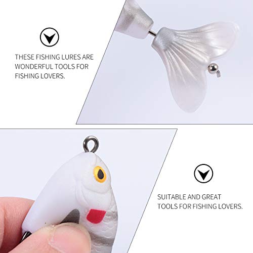 ABOOFAN 1Pc Simulação Isca Isca macia de água do mar Iscas de pesca de água doce