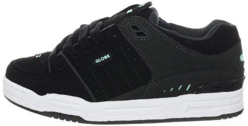 Image of Globe Mens Fusion Skate Shoes, Black /Night /Acid Blue, 14 M US