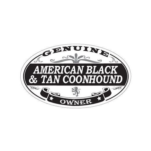 American Black and Tan Coonhound Oval Sticker