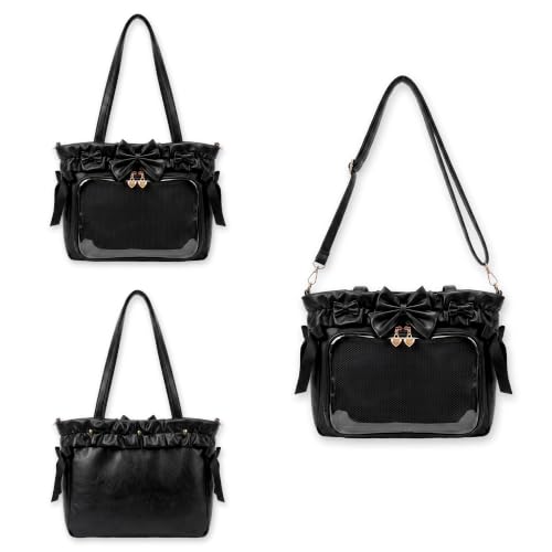 Bolso cruzado Kawaii Ita Bag con lazo y inserto miniatura 6