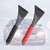 jeseny 2 Pieces Ice Scraper, Snow Scrapers for Car Windshield,Car Window Frost Removal Brush Tool wi