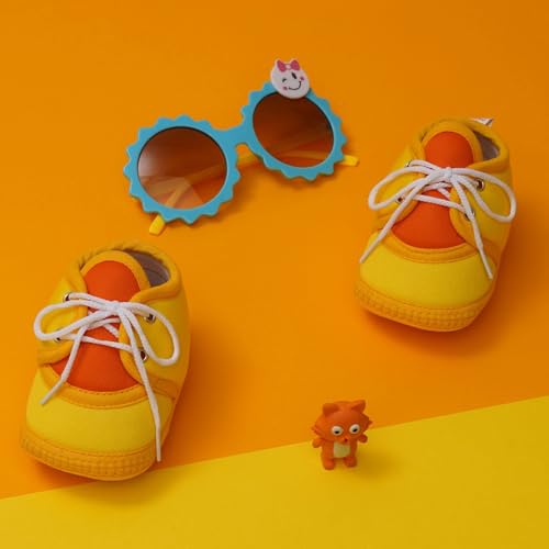 Image of Neska Moda 6 To 12 Months Baby Boys & Baby Girls Cute Soft Cotton Pre-Walker Lace Booties-BT4713