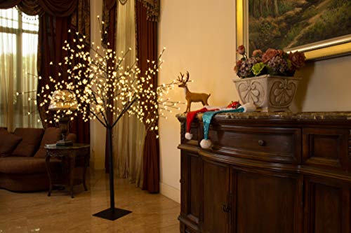 image for GOJOOASIS 8 Feet Cherry Blossom Lighted Tree 600 LED Lights Warm White