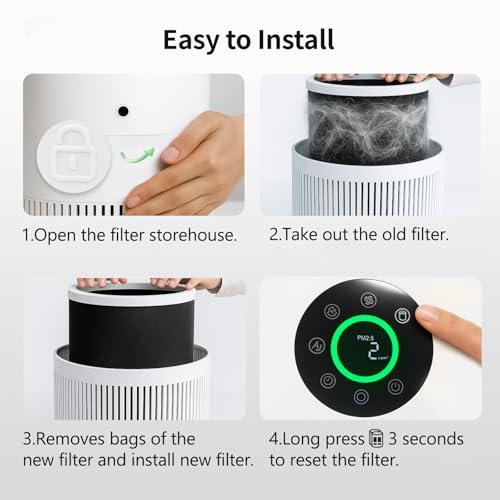Image of KJ02 Pet Air Purifier + 1 Pack Dhyala KJ02 Pet Replacement Filter Combo