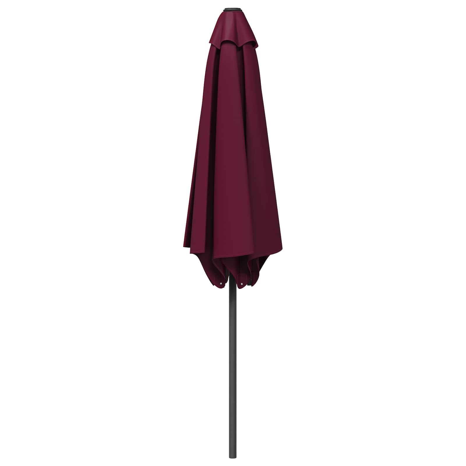 Ombrellone da giardino, 226 x 226 cm, colore bordeaux