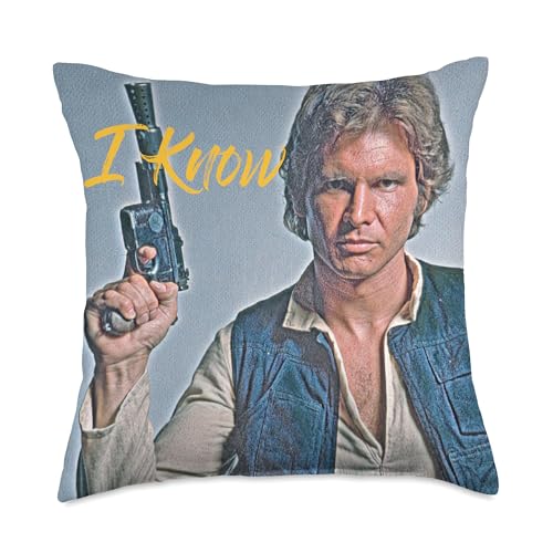 Coussin Star Wars Han Solo I Know multicolore grand format housse déco canapé
