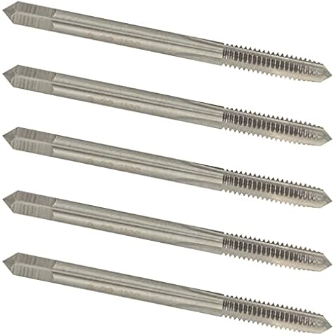 Aceteel 5pcs No 8-32 UNC HSS Machine Tap, 8 x 32 UNC Right Hand Thread Tap Cover