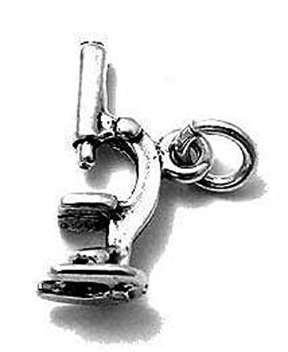 Microscope Charm(925 Sterling Silver)