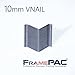 FramePac V Nails for Picture Frames Hardwood 10mm (3/8 Inch) [400 V-Nail Pack, Loose] - (for use in Manual V Nailer for Picture Framing, Hand V Nailer for Picture Frames, Manual Picture Frame Joiner)