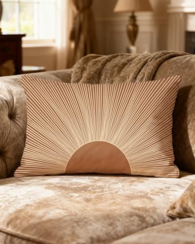 Boho Sun Lumbar Pillow Cover 12x20