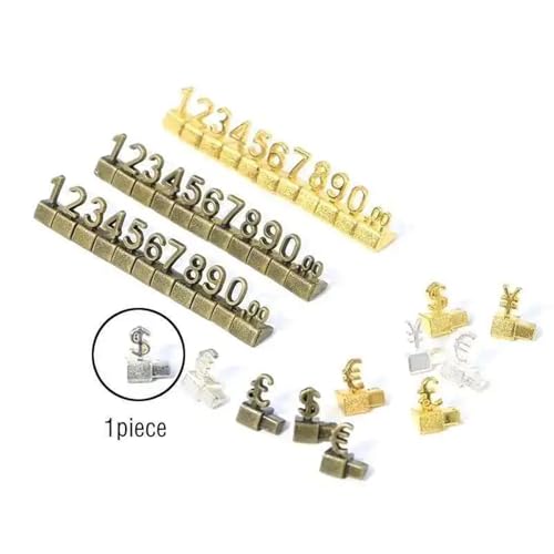 Etiquetas de precio de metal para joyería y ropa que mejoran la estética de tu vitrina 5