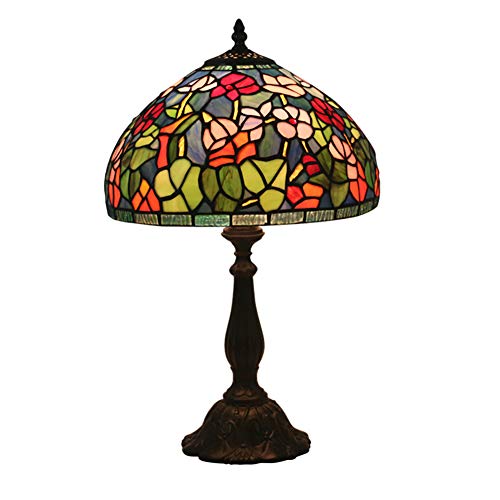 12 '' Tiffany Style Lámpara De Mesa Idílico Europeo Estilo Retro Lámpara...