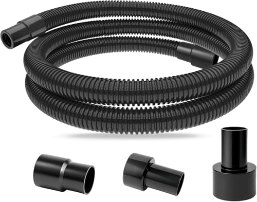 MITENSLE 16.4 Ft Dust Collection Hose Kit with 5 Fittings Ultimatefor Woodworking Power Tools Home Use and Wet/Dry Shop Vacuums