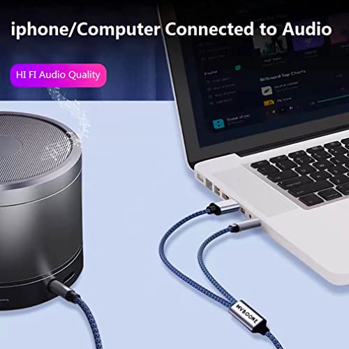 Cable auxiliar de audio 3.5mm para teléfono y auto 3.3FT miniatura 2