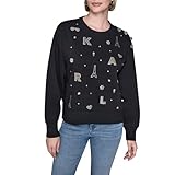 KARL LAGERFELD Paris Women's Casual, Black, Large